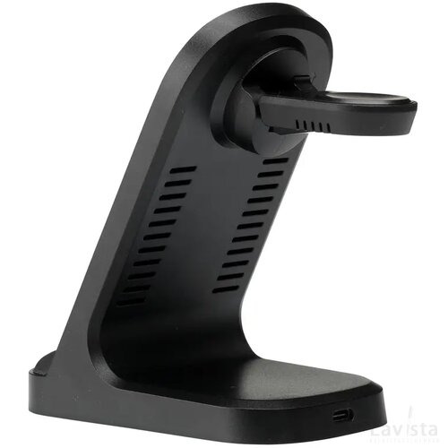 Triple-Up Rcs Recycled Abs Wireless Charger Stand Zwart