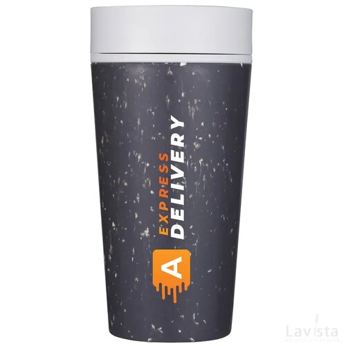 Circular&Co Recycled Coffee Cup 340 Ml Koffiebeker Grijs/Wit