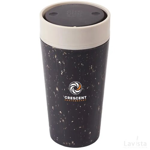 Circular&Co Recycled Coffee Cup 340 Ml Koffiebeker Grijs/Wit
