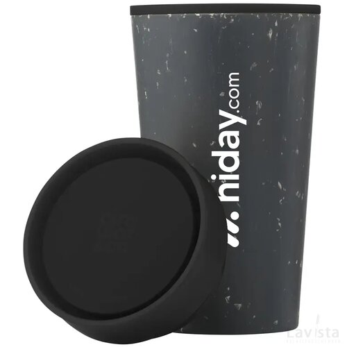 Circular&Co Recycled Coffee Cup 340 Ml Koffiebeker Zwart/Zwart