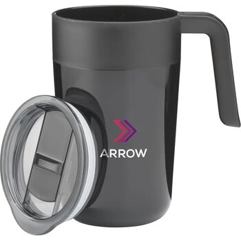 Fika Recycled Steel Cup 400 Ml Thermosbeker Zwart