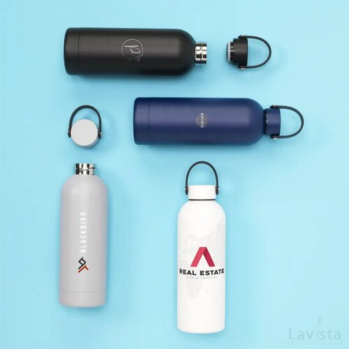 Nevada Rcs Recycled Steel Bottle 500 Ml Drinkfles Zwart