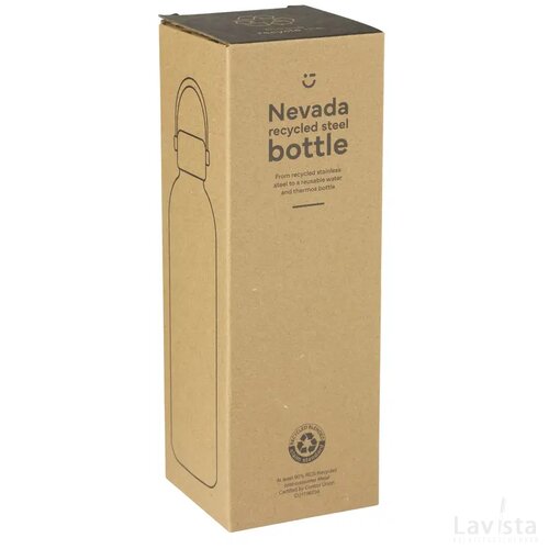 Nevada Rcs Recycled Steel Bottle 500 Ml Drinkfles Gebroken Wit