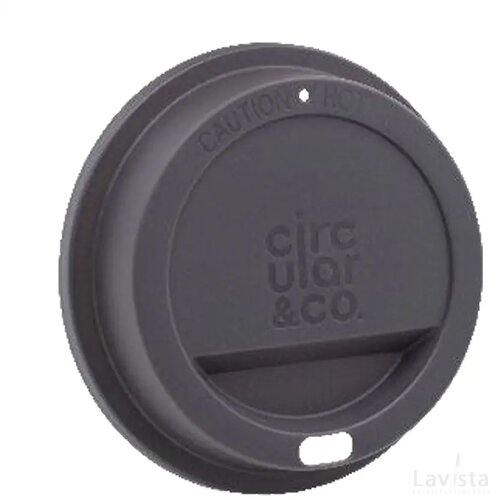 Circular&Co Returnable Cup Lid 227 Ml Koffiebeker Donkergrijs