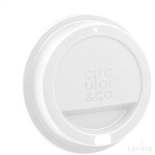 Circular&Co Returnable Cup Lid 227 Ml Koffiebeker Wit