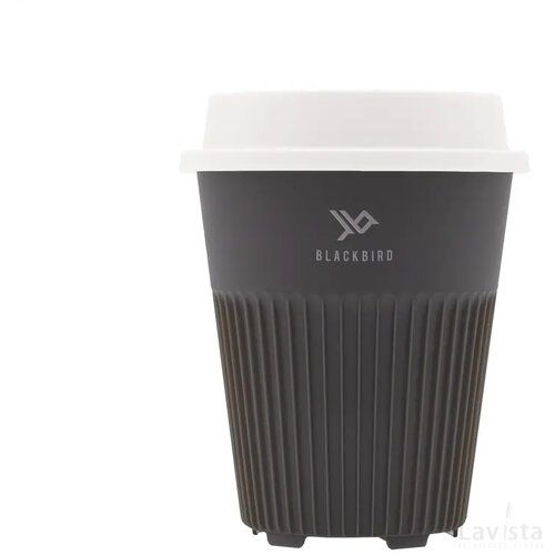 Circular&Co Returnable Cup Lid 227 Ml Koffiebeker Donkergrijs/Wit