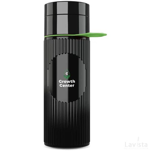 Join The Pipe Atlantis Ring Bottle Black 500 Ml Zwart/Groen