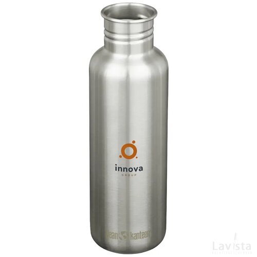 Klean Kanteen Classic Recycled Water Bottle 800 Ml Zilver