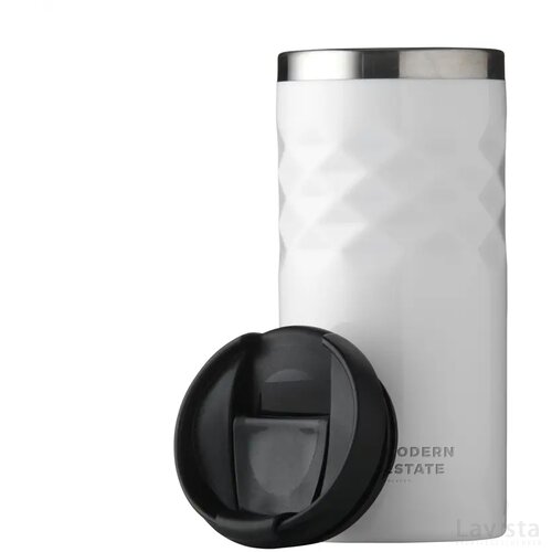 Geometric Mug Rcs Recycled Steel 280 Ml Thermosbeker Wit