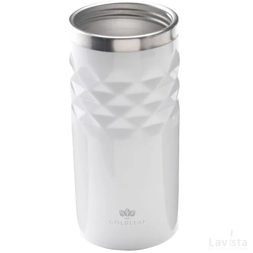 Geometric Mug Rcs Recycled Steel 280 Ml Thermosbeker Wit