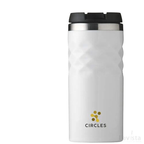 Geometric Mug Rcs Recycled Steel 280 Ml Thermosbeker Wit