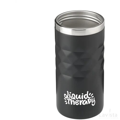Geometric Mug Rcs Recycled Steel 280 Ml Thermosbeker Zwart