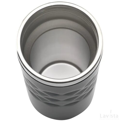 Geometric Mug Rcs Recycled Steel 280 Ml Thermosbeker Zwart