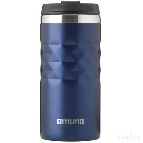 Geometric Mug Rcs Recycled Steel 280 Ml Thermosbeker Blauw