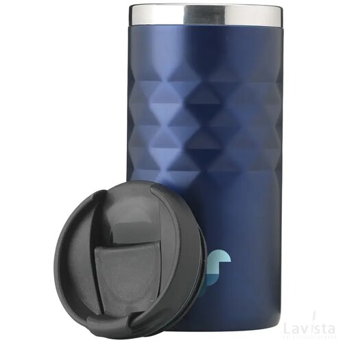 Geometric Mug Rcs Recycled Steel 280 Ml Thermosbeker Blauw