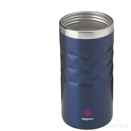 Geometric Mug Rcs Recycled Steel 280 Ml Thermosbeker Blauw