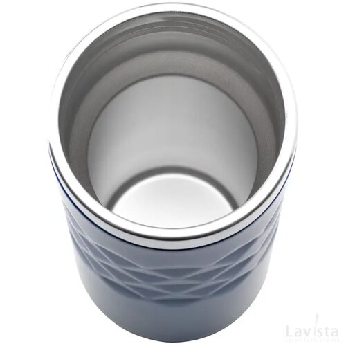 Geometric Mug Rcs Recycled Steel 280 Ml Thermosbeker Blauw