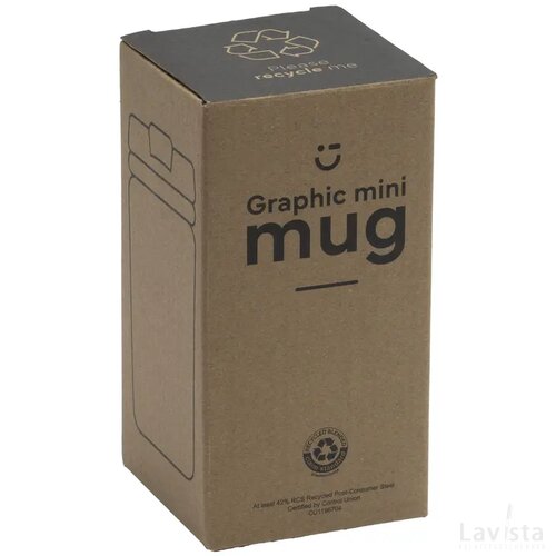 Graphic Mini Mug Rcs Recycled Steel 250 Ml Thermosbeker Zwart