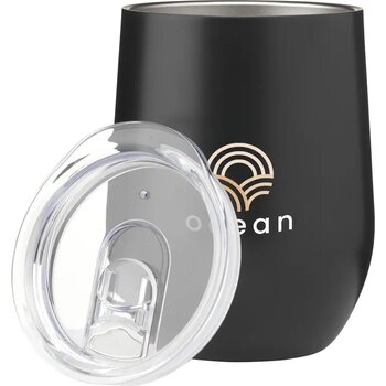 Huevo Rcs Recycled Steel Cup 350 Ml Thermobeker Zwart