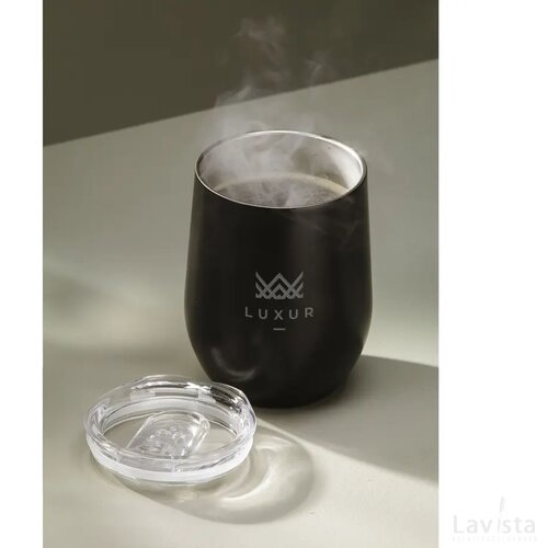 Huevo Rcs Recycled Steel Cup 350 Ml Thermobeker Zwart