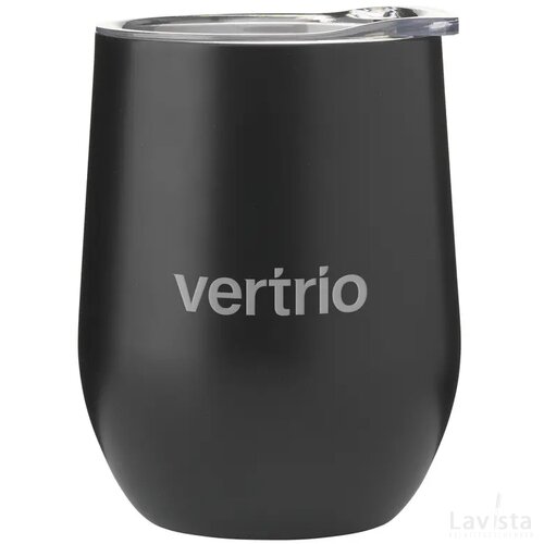 Huevo Rcs Recycled Steel Cup 350 Ml Thermobeker Zwart