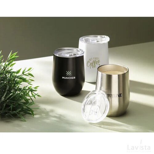 Huevo Rcs Recycled Steel Cup 350 Ml Thermobeker Wit