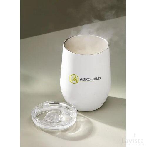 Huevo Rcs Recycled Steel Cup 350 Ml Thermobeker Wit