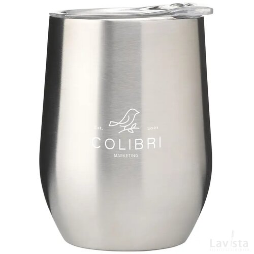 Huevo Rcs Recycled Steel Cup 350 Ml Thermobeker Zilver