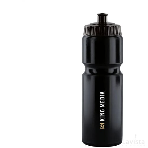 Sugarcane Bio Bidon 750 Ml Drinkfles Zwart/Zwart