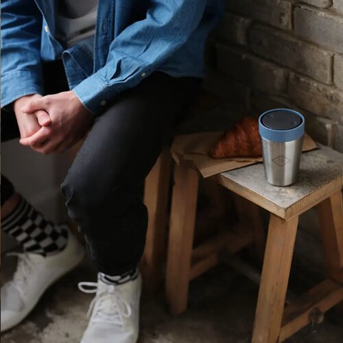 Circular&Co Recycled Stainless Steel Coffee Cup 227 Ml Blauw
