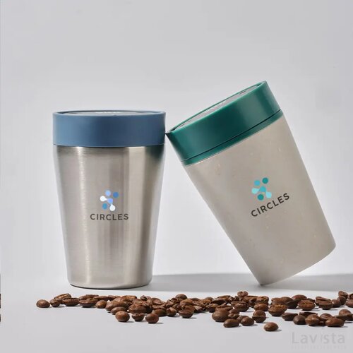 Circular&Co Recycled Stainless Steel Coffee Cup 227 Ml Blauw
