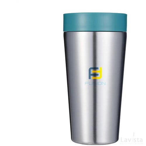 Circular&Co Recycled Stainless Steel Coffee Cup 340 Ml Groen