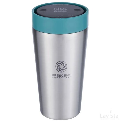 Circular&Co Recycled Stainless Steel Coffee Cup 340 Ml Groen