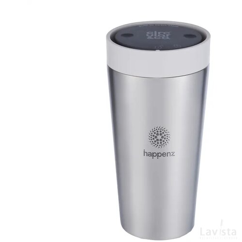 Circular&Co Recycled Stainless Steel Coffee Cup 340 Ml Wit