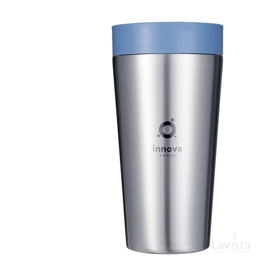 Circular&Co Recycled Stainless Steel Coffee Cup 340 Ml Blauw