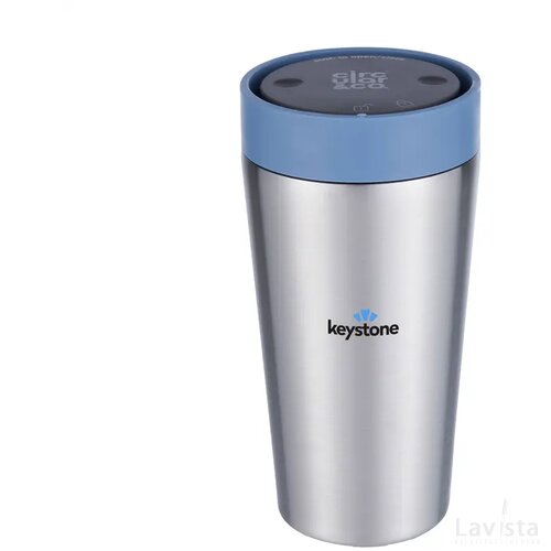 Circular&Co Recycled Stainless Steel Coffee Cup 340 Ml Blauw