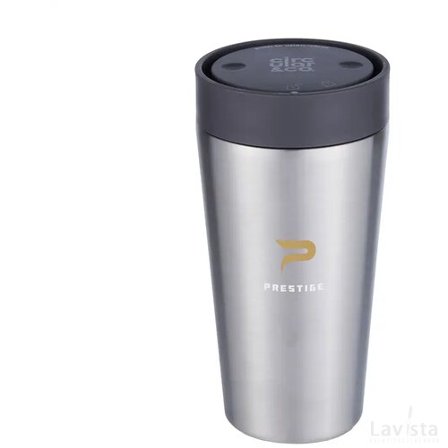 Circular&Co Recycled Stainless Steel Coffee Cup 340 Ml Zwart