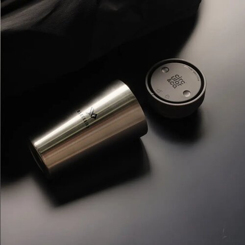 Circular&Co Recycled Stainless Steel Coffee Cup 340 Ml Zwart