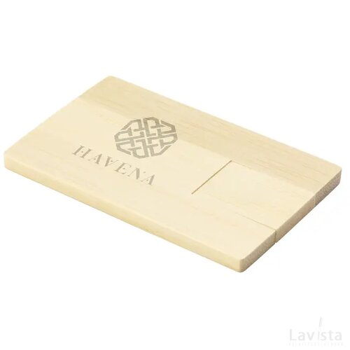 Creditcard Usb Bamboo 16 Gb Bamboe