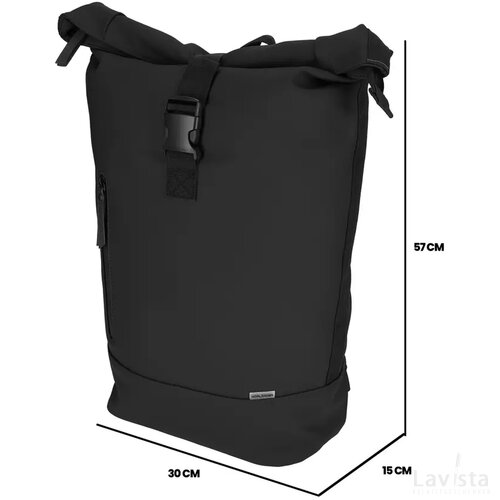NORLÄNDER Dull PU Rol Rugtas 2.0 Zwart