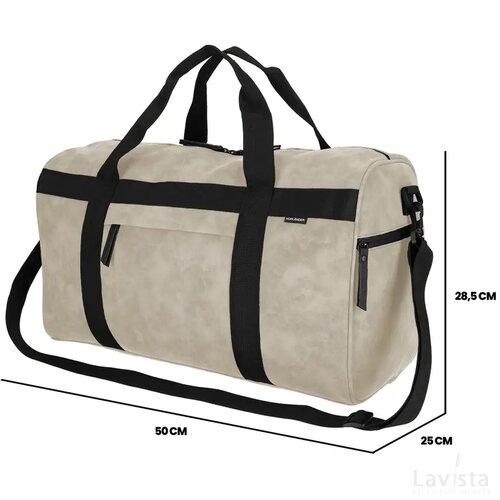 NORLÄNDER Nubuck Sporttas Taupe