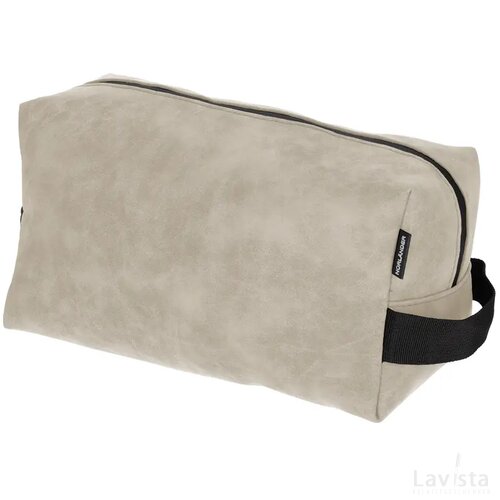NORLÄNDER Nubuck Toilettas Taupe