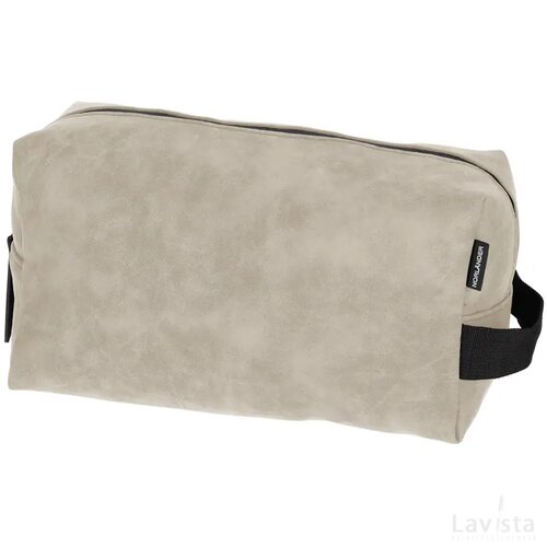 NORLÄNDER Nubuck Toilettas Taupe