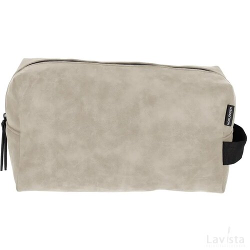 NORLÄNDER Nubuck Toilettas Taupe