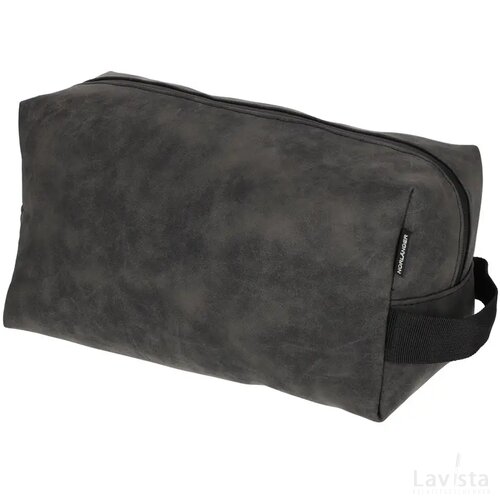 NORLÄNDER Nubuck Toilettas Grijs