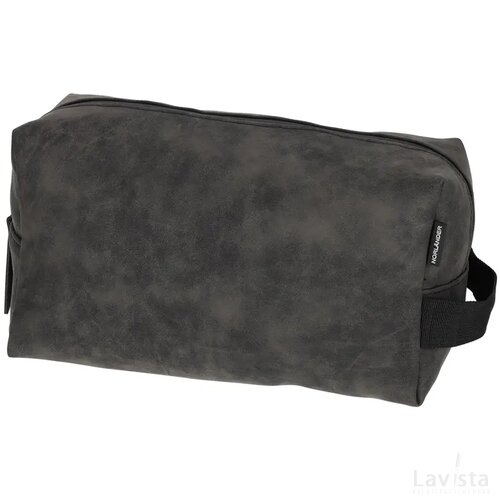 NORLÄNDER Nubuck Toilettas Grijs