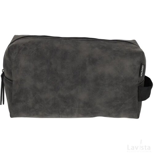 NORLÄNDER Nubuck Toilettas Grijs