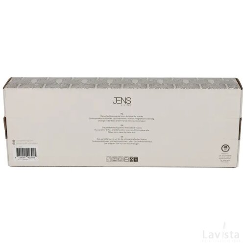 JENS Living Serveerplank Met Schaaltjes Beige