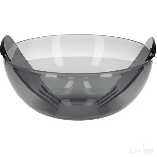 JENS Living Acryl Saladeschaal Met Bestek Smoke