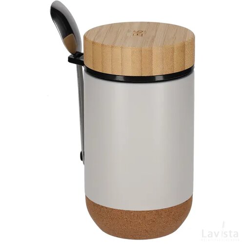 JENS Living Thermo Beker met Lepel Jake Steengrijs